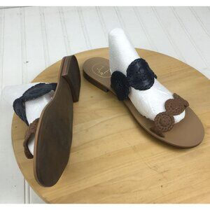 Jack Rogers Lauren Leather Sandals Womens Size 8.5